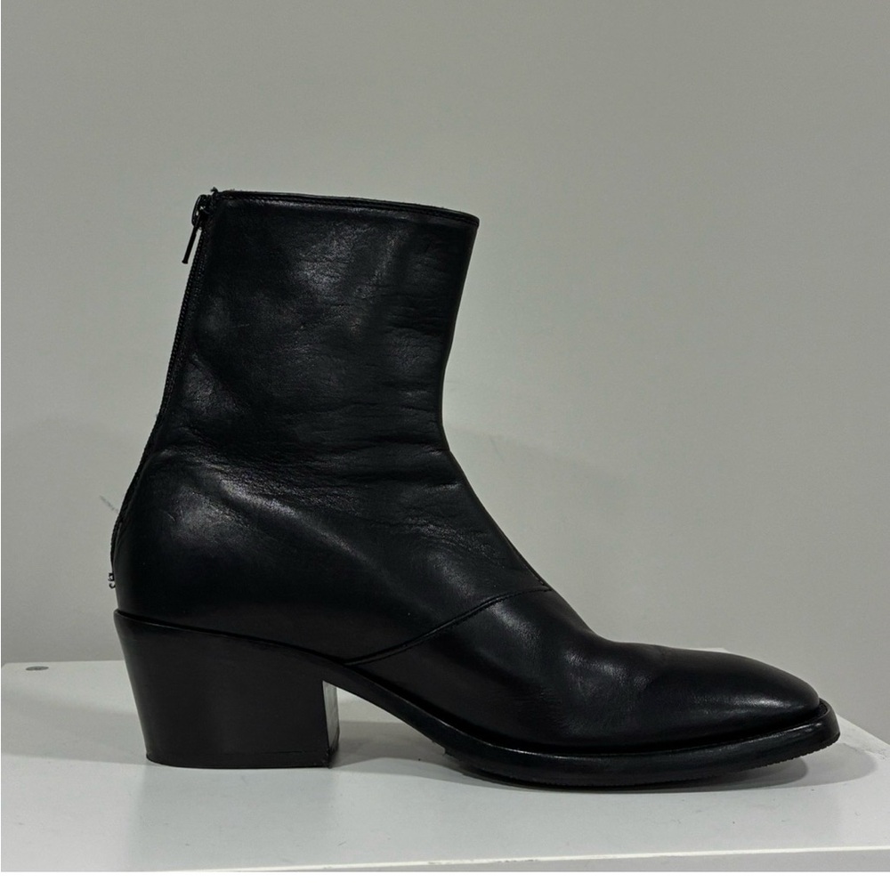 Acne Studios Square Toe Leather Boot Size US 8 EU 41